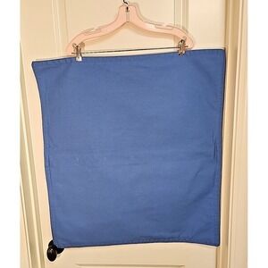 VTG Lauren Ralph Lauren Cotton Duck Canvas Pillow Cover Blue Euro HUGE 25x27 USA